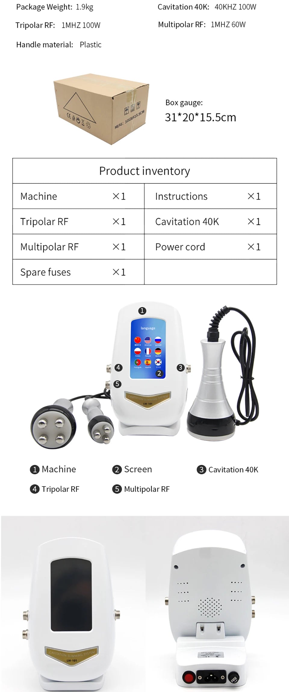 machine de cavitation